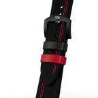 Black & Red Leather Strap (Adjustable)