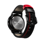Black & Red Leather Strap (Adjustable)